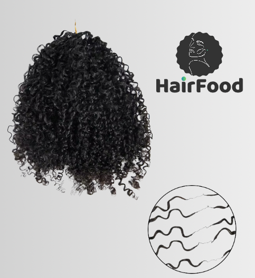 Water Wave Curl Crochet Extensions - 100% cheveux humain