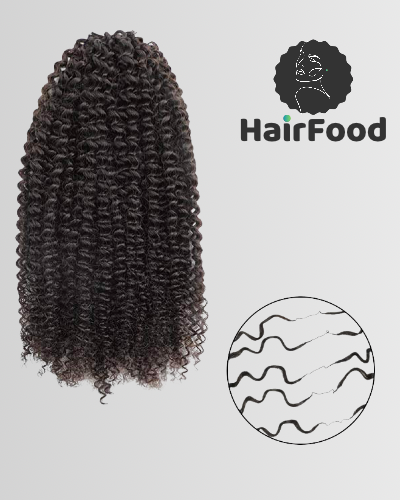 Kinky Curl Crochet Extensions - 100% cheveux humain