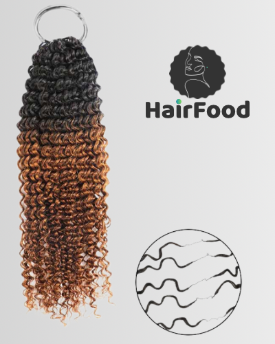 Kinky Curl Duo Crochet Extensions - 100% cheveux humain